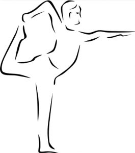 Balancing or Standing Silouette